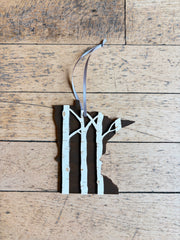 Minnesota Laser Cut Ornaments - 4” by Knit and Nailed