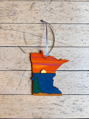 Minnesota Laser Cut Ornaments - 4” by Knit and Nailed