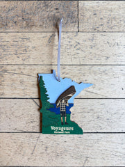 Minnesota Laser Cut Ornaments - 4” by Knit and Nailed