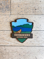 Arrowhead Badge Magnet 3" by Knit and Nailed