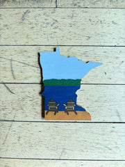 Minnesota Magnet 4” by Knit and Nailed