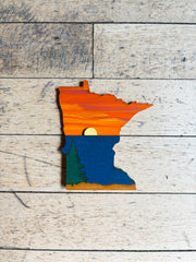 Minnesota Magnet 4” by Knit and Nailed