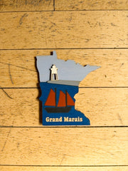 Minnesota Magnet 4” by Knit and Nailed