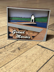 Shadow Box Magnet by Knit & Nailed