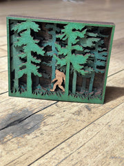 Shadow Box Magnet by Knit & Nailed