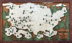 National Parks Sign by Laser Lakes