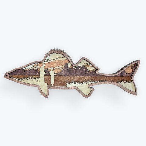 "Walleye" Wall Decor by Laser Lakes