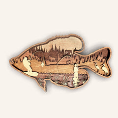 "Summer Crappie" Wall Decor by Laser Lakes