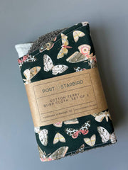 “Moth & More” Burp Rag Set by Port & Starbird