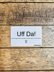 Uff Da! Sticker by Dälarnia Designs
