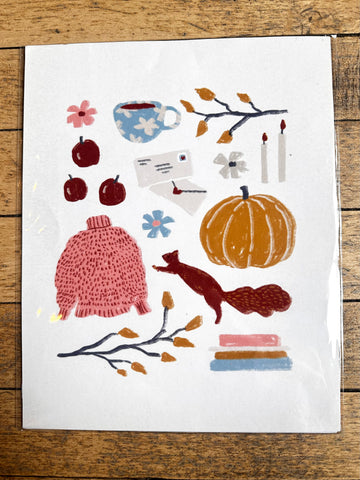 "Fall is in the Air" Print by Ann Brennan Designs