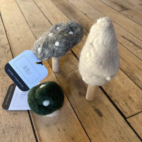Handfelted Mushrooms