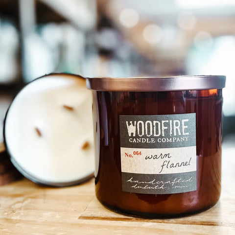 Amber Tumbler Jar Candles by Woodfire Candle Co.