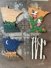 Wood Minnesota Magnet