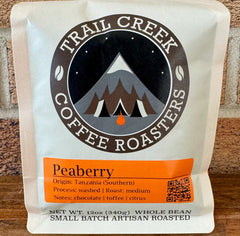 "Peaberry" Coffee Beans by Trail Creek Coffee Roasters