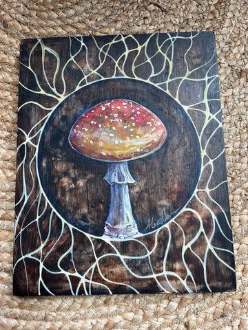 Mushroom Original Paintings by Alexa Carson