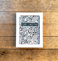 “Merry Christmas” Card Pack - Juniper Blue