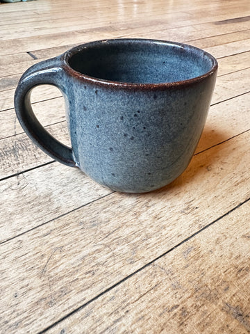 Cassidy Lynne Rude Pottery - Blue  + Speckled Brown Mug