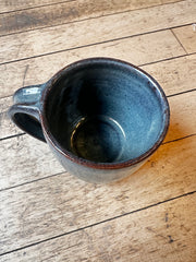 Cassidy Lynne Rude Pottery - Blue  + Speckled Brown Mug