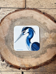 "Blue Heron" Sticker- Dälarnia Designs