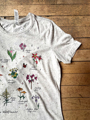 "Wildflower" Heathered Adult T-Shirt by North & Shore
