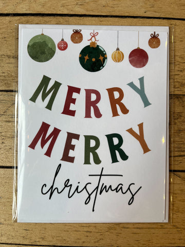 "Merry Merry Christmas" card by Jordan Larson