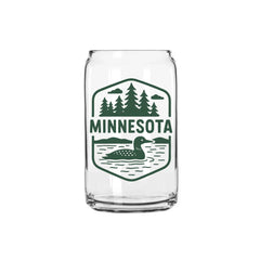 Minnesota Loon Can Glass by Northern Goods