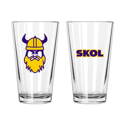 "Skol" Minnesota Football Pint Glass by Northern Goods