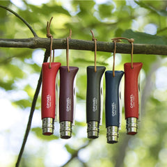 "No. 08 Colorama Stainless Folding Knife with Lanyard" by Opinel