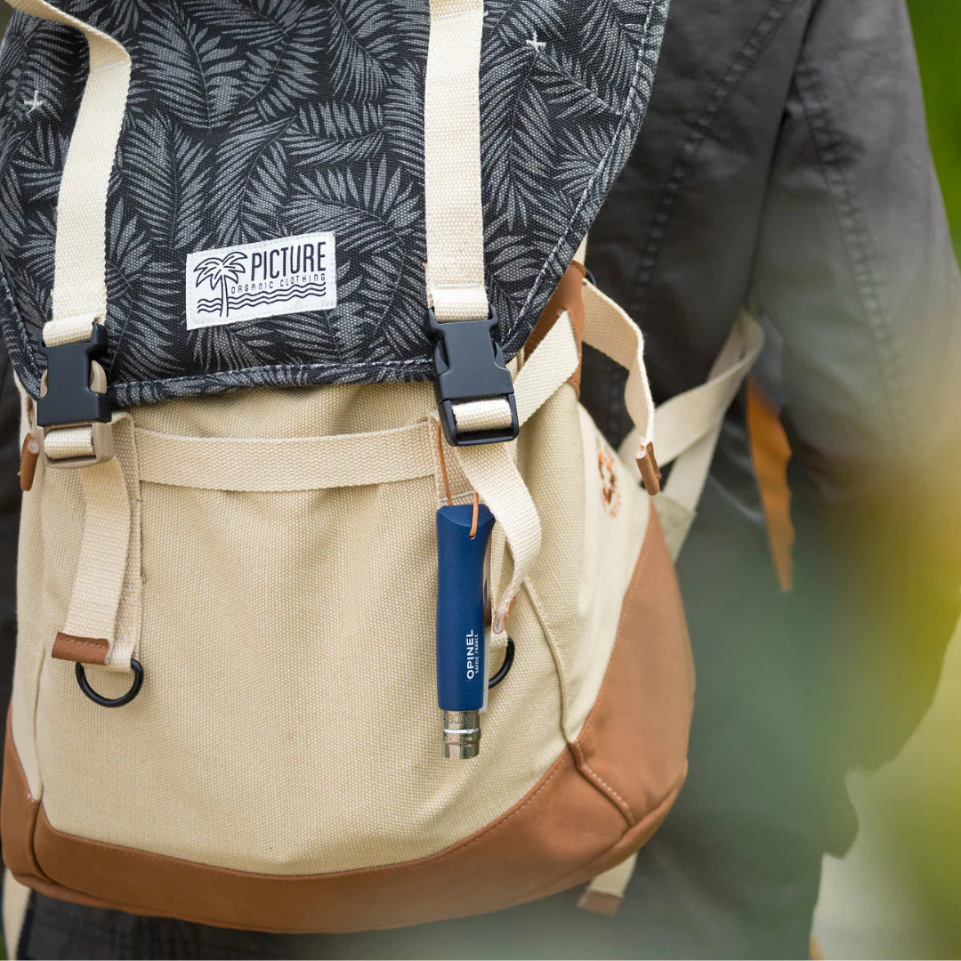 "No. 08 Colorama Stainless Folding Knife with Lanyard" by Opinel