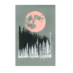 "Pink Moon" Print by Schaefer Design Co