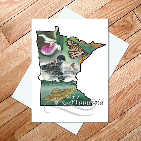 "Minnesota Symbols" Card by Rachael Koppendrayer Art