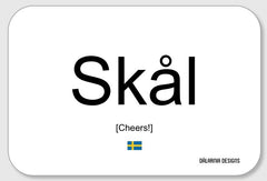 Skål (Cheers!) Sticker - Dälarnia Designs