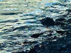 Swan Lake " Love has the Greatest ripple effect." Print by Chris Dillon Watercolor