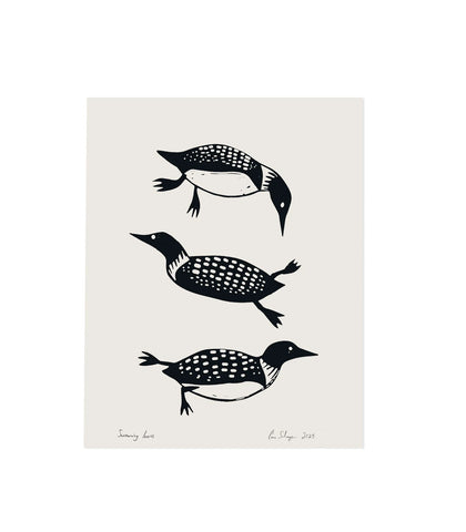 "Swimming Lessons" Print by Schaefer Design Co