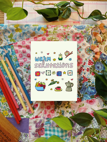 Warm Salutations - Card by Everyday Antonia Mae