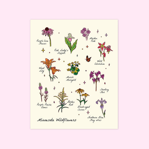 "Minnesota Wildflowers" Print by Everyday Antonia Mae
