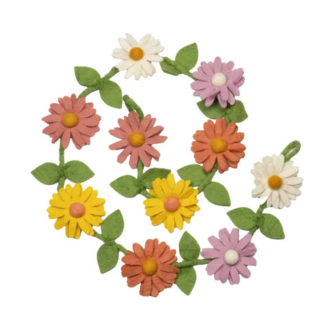 "Pastel Daisy" Felt Garland by The Winding Road