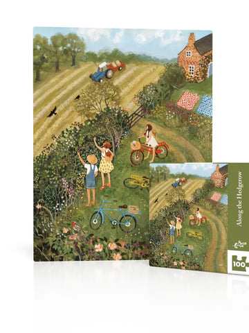 "Along the Hedgerow" Mini 100 Piece Puzzle by nLoré Pemberton