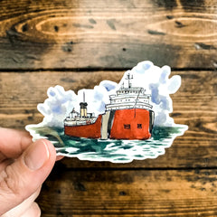 SJ Nielsen - Freighter Ship Sticker