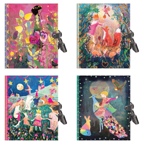 Claire Journals with Lock & Key - Eeboo Pieces & Love