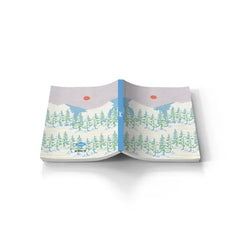 "Snowy Mountain" Classic Layflat Notebook by Denik