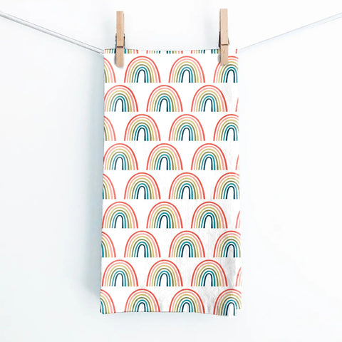 Rainbows Tea Towel by Juniper Blue