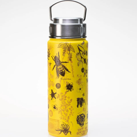 Honey Bee Print Vacuum Insulated Water Bottle