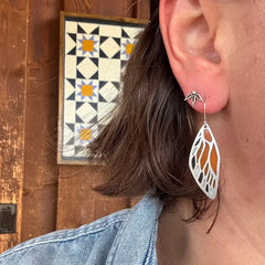 Stained Glass Resin Earrings by Wild Lupine Folkcraft