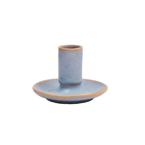 "Cosmos Blue" Ceramic Candle Holders by Global Goods Partners