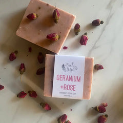 Geranium + Rose Soap Bar by Fern & Nettle