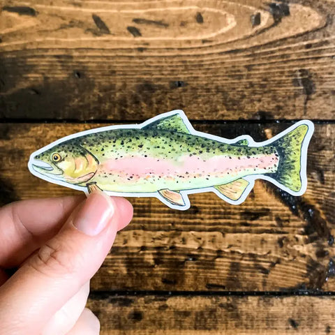 Rainbow Trout Sticker by Sj Nielsen