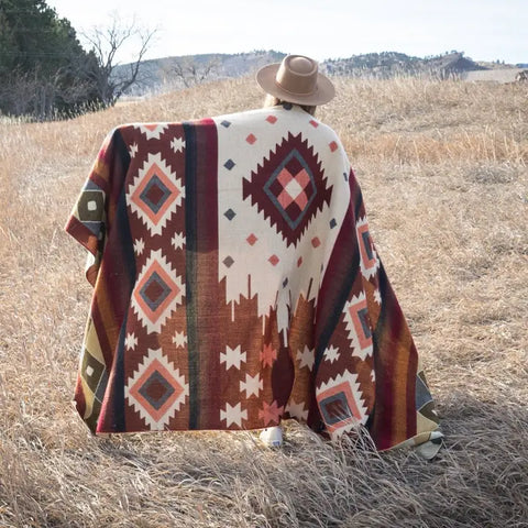 "Western" Andean Alpaca Wool Blanket by Alpaca Threadz
