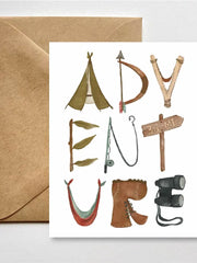 "Adventure" Card by Fox & Fables